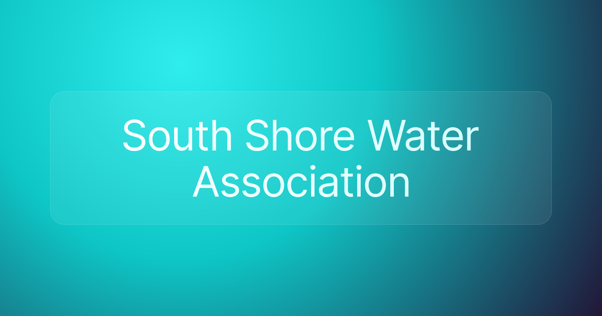 South Shore Water Association