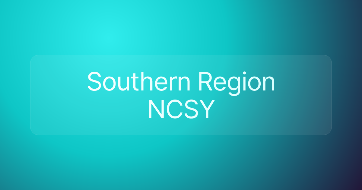 Southern Region NCSY