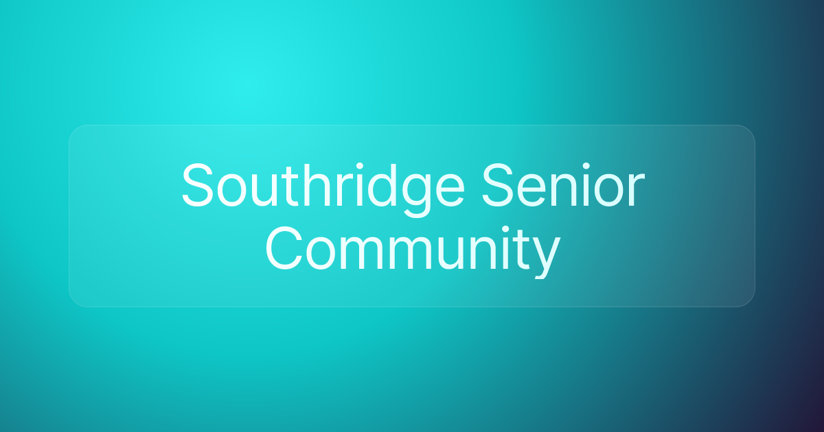 Southridge Senior Community