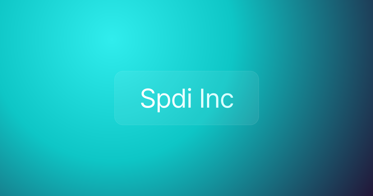 Spdi Inc