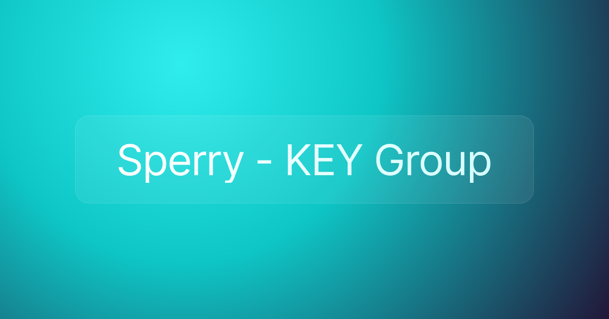 Sperry - KEY Group