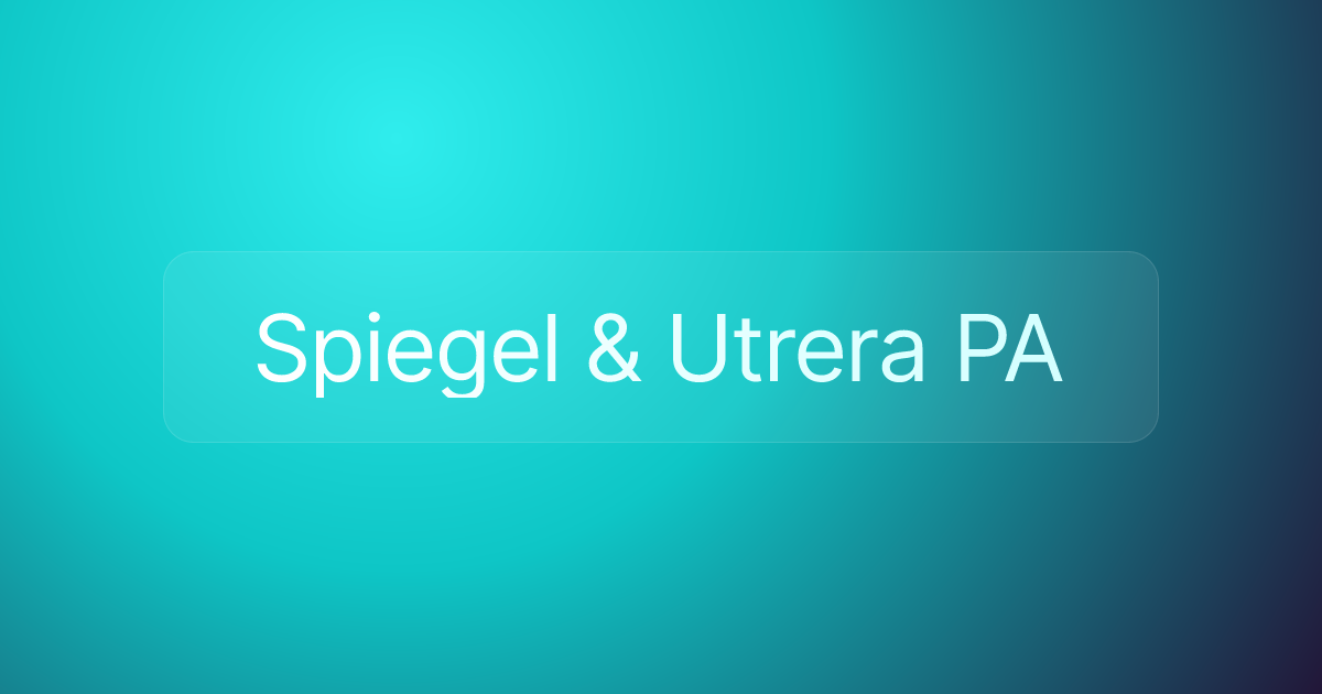 Spiegel & Utrera PA