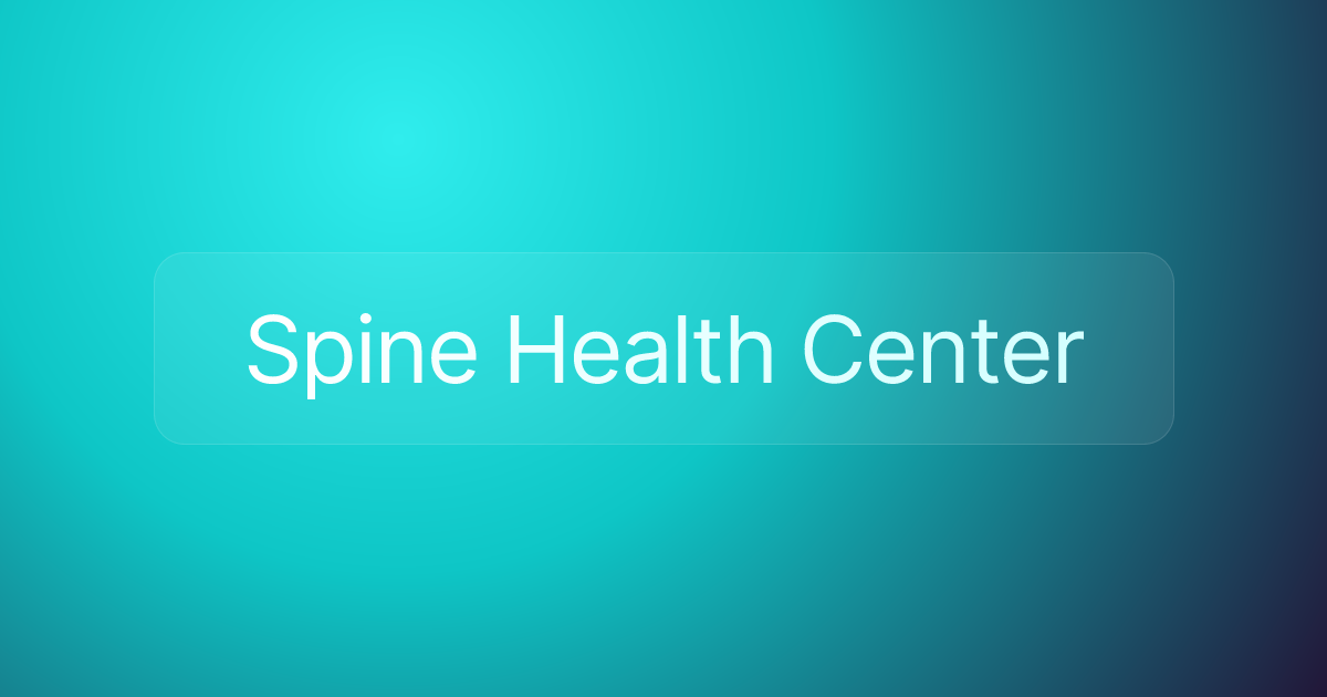 Spine Health Center