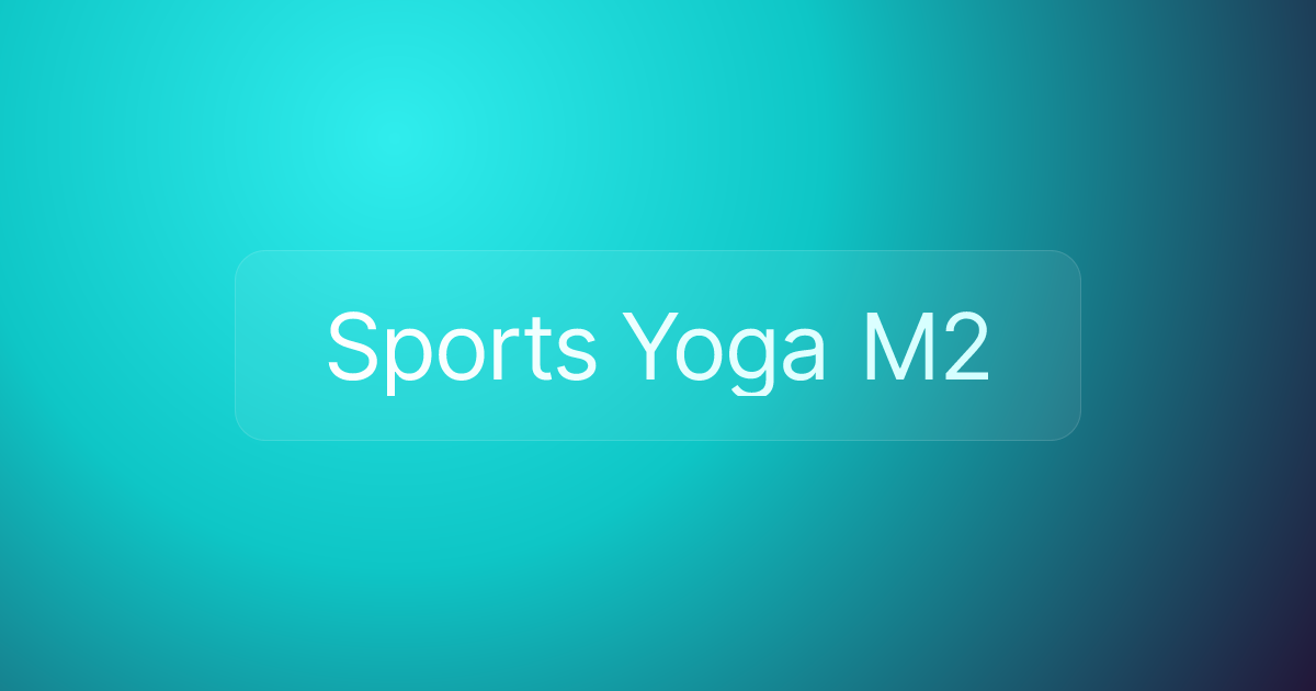 Sports Yoga M2