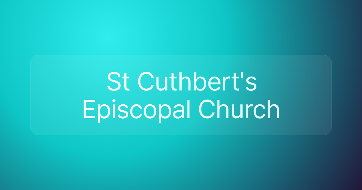 St Cuthbert's Episcopal Church