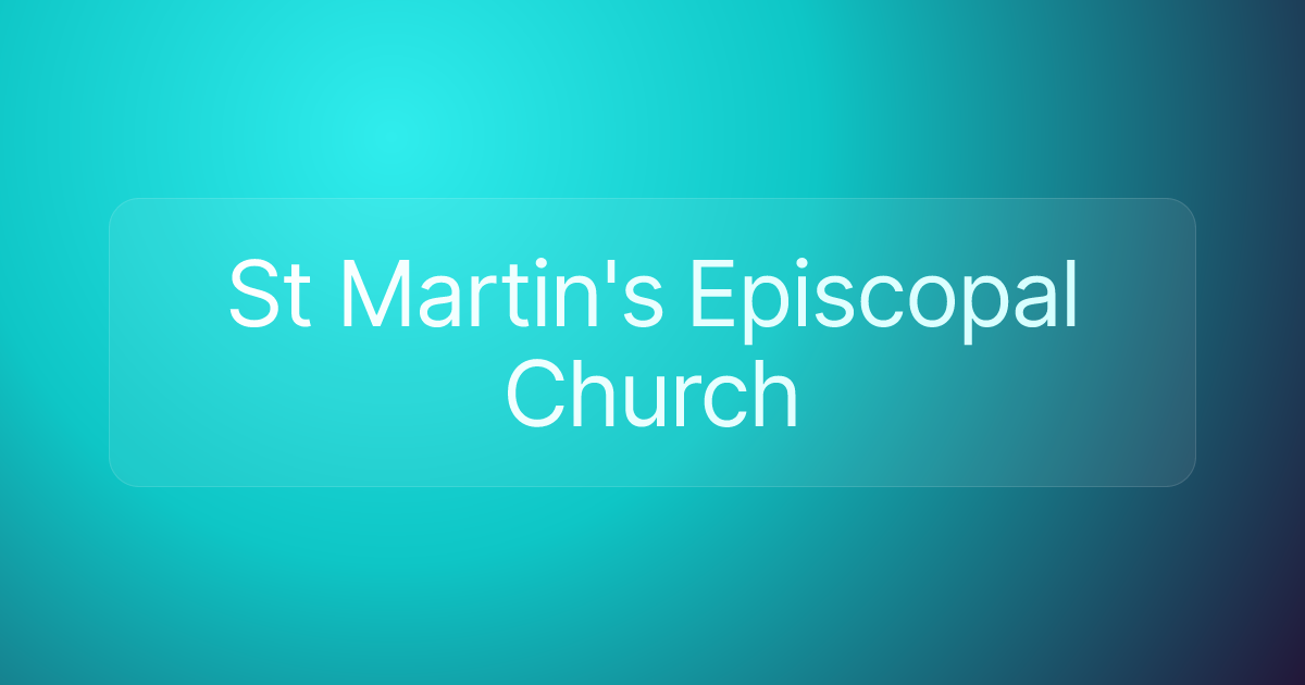 St Martin's Episcopal Church