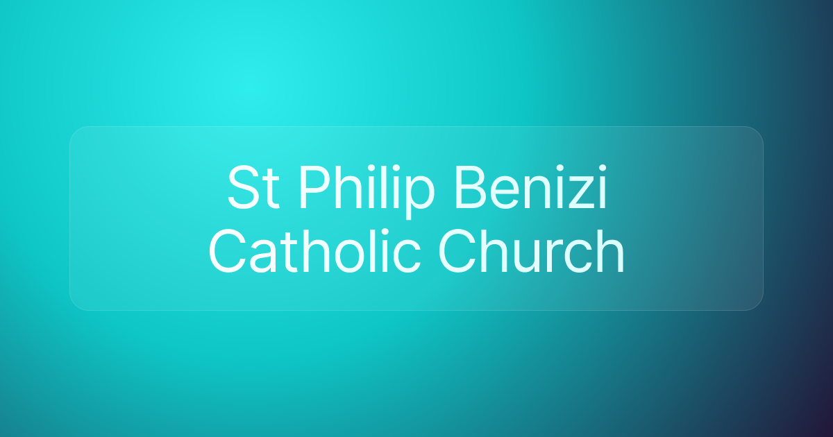 St Philip Benizi Catholic Church