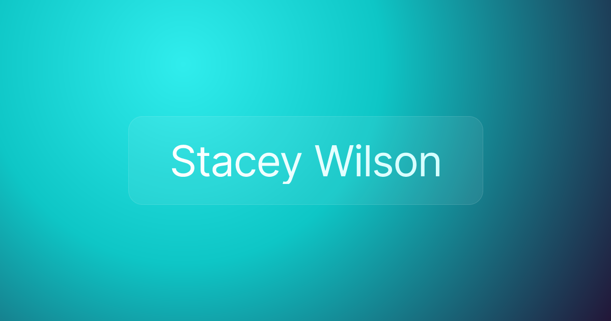 Stacey Wilson