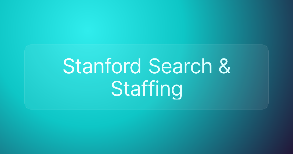 Stanford Search & Staffing