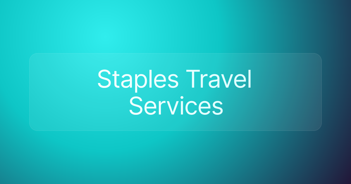 Staples Travel Services