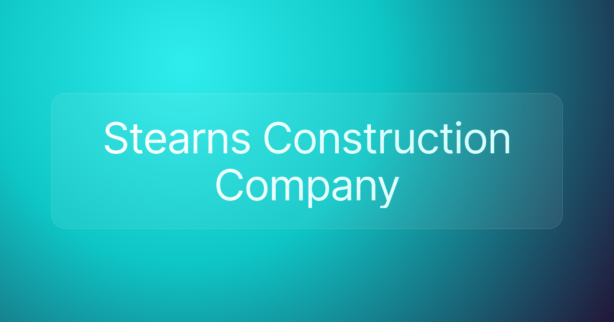 Stearns Construction Company