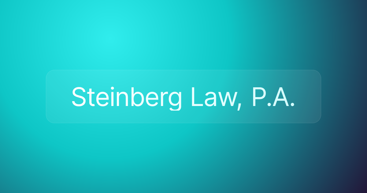 Steinberg Law, P.A.