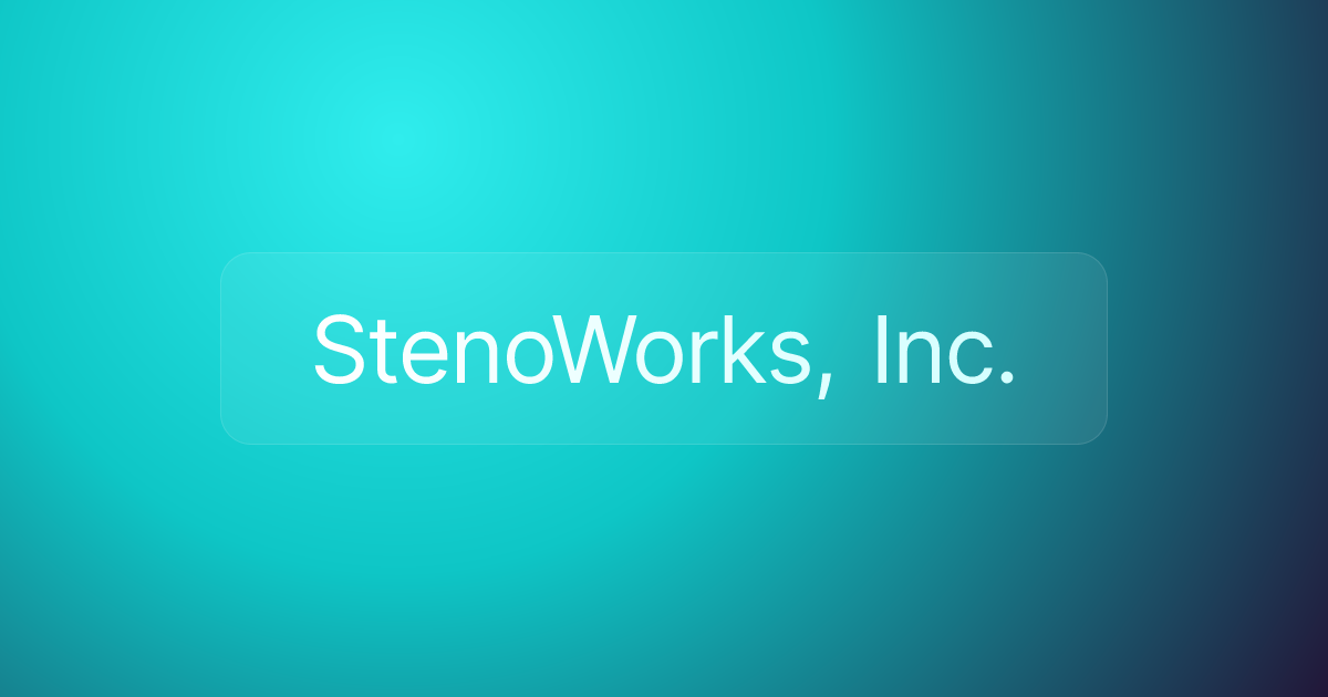 StenoWorks, Inc.