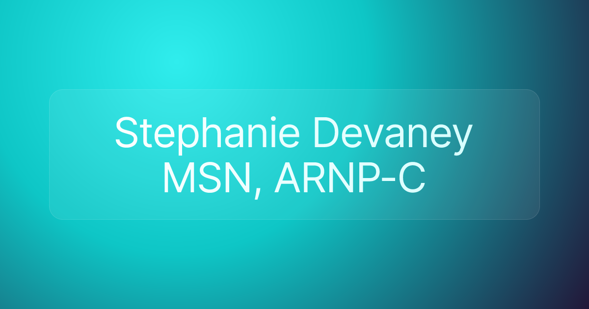 Stephanie Devaney MSN, ARNP-C
