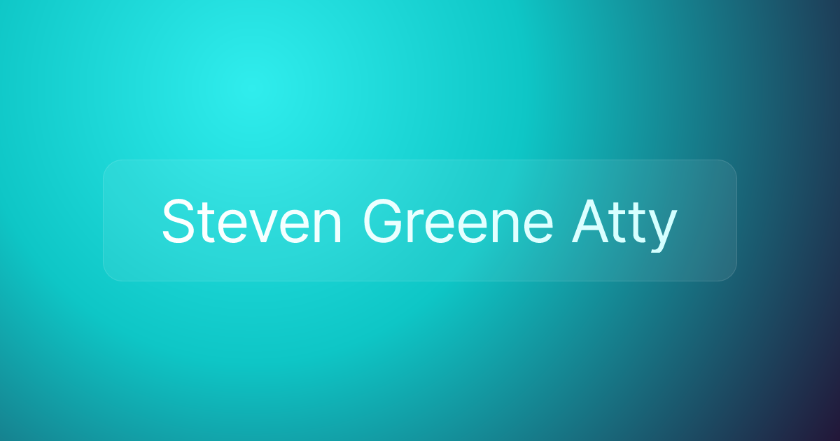 Steven Greene Atty