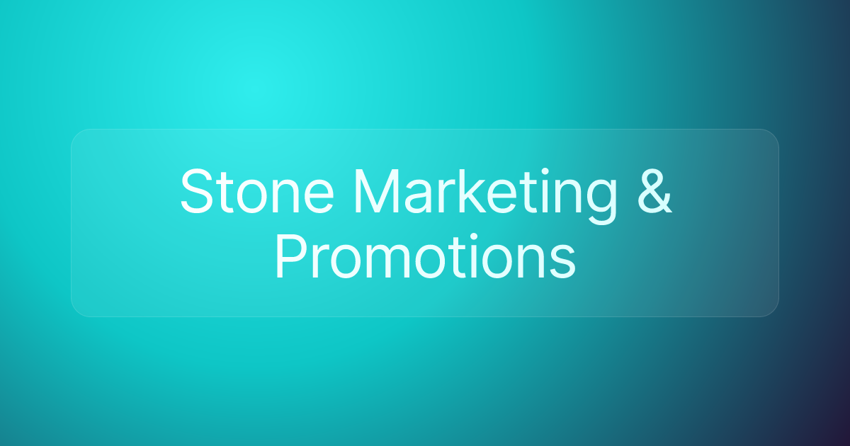 Stone Marketing & Promotions
