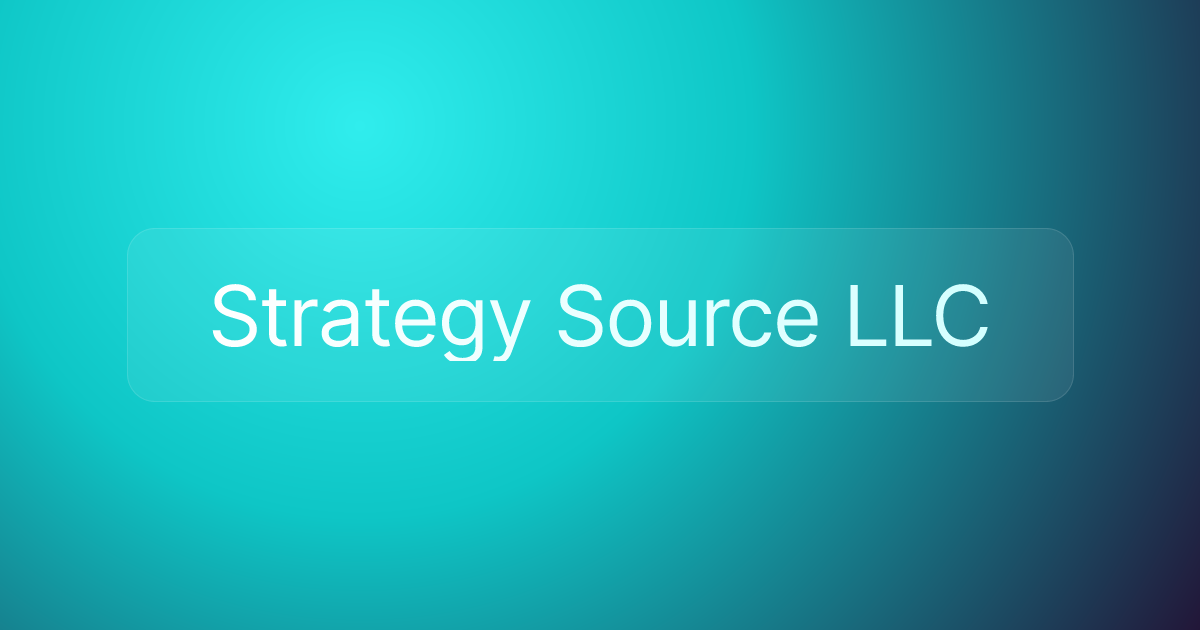 Strategy Source LLC