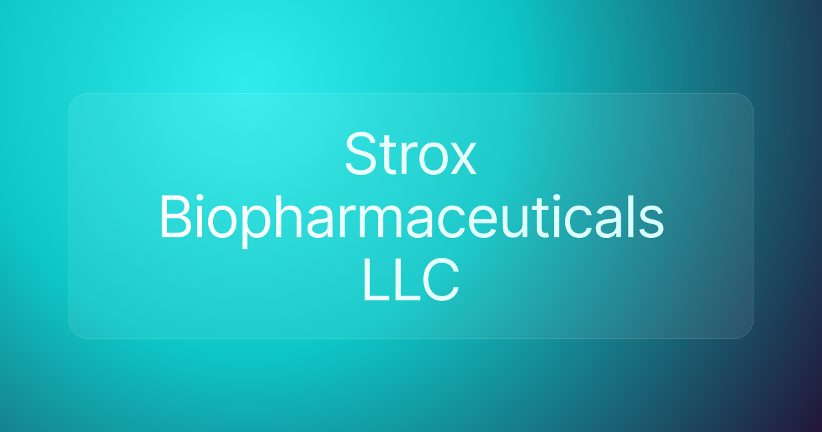 Strox Biopharmaceuticals LLC