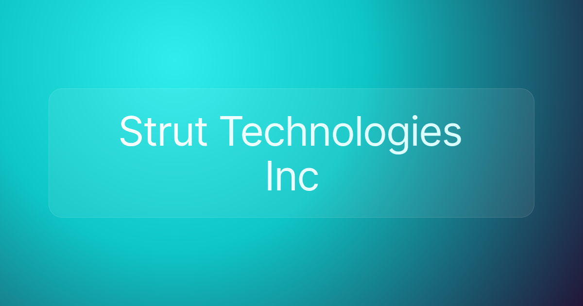 Strut Technologies Inc