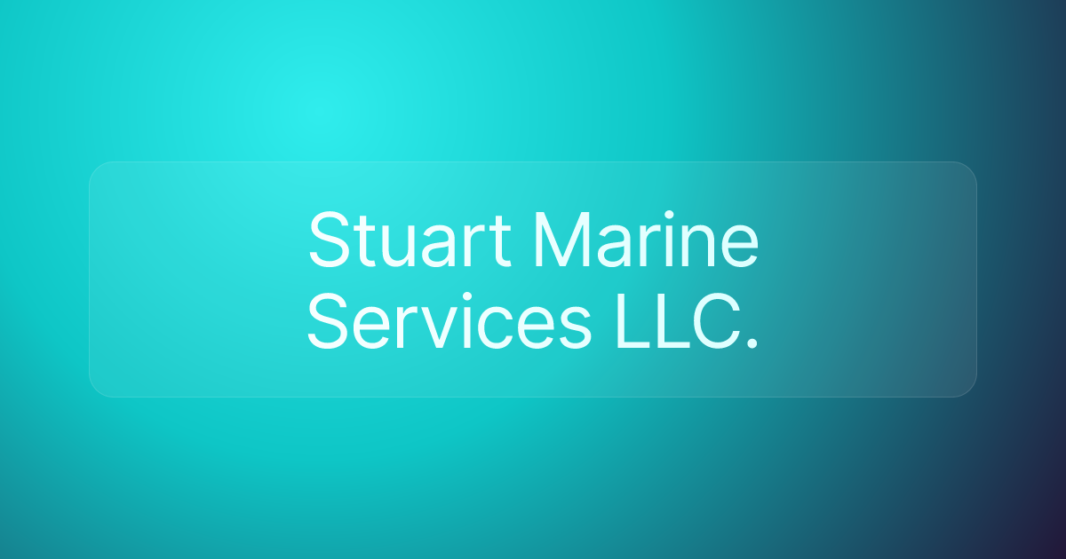 Stuart Marine Services LLC.