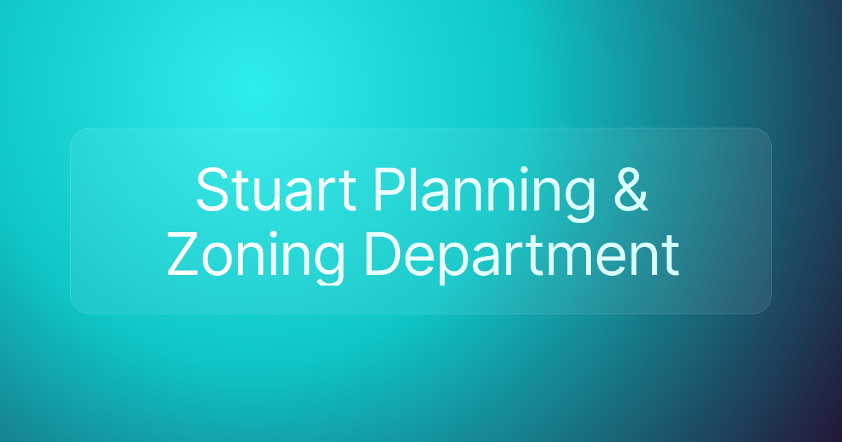 Stuart Planning & Zoning Department