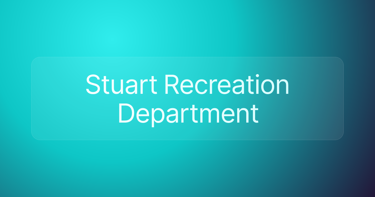 Stuart Recreation Department