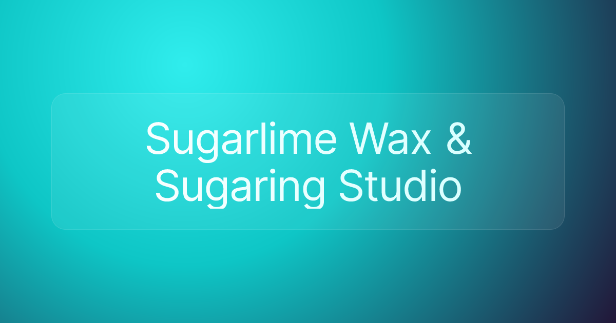 Sugarlime Wax & Sugaring Studio