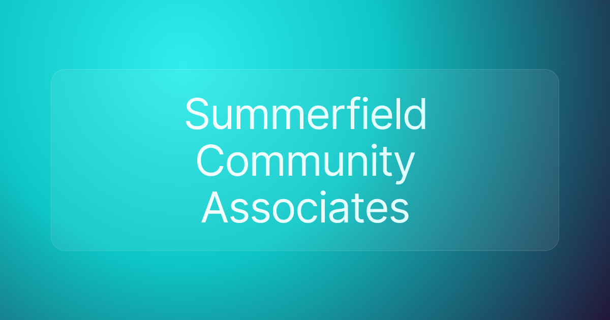 Summerfield Community Associates