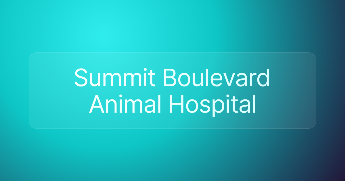 Summit Boulevard Animal Hospital