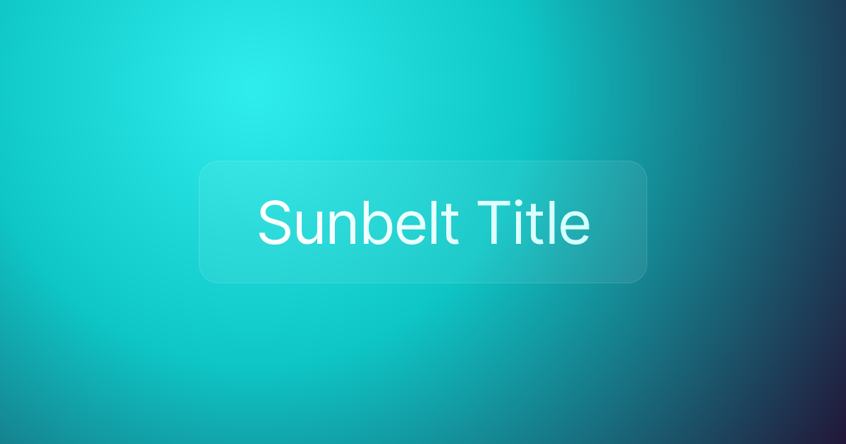 Sunbelt Title