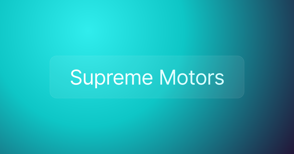 Supreme Motors