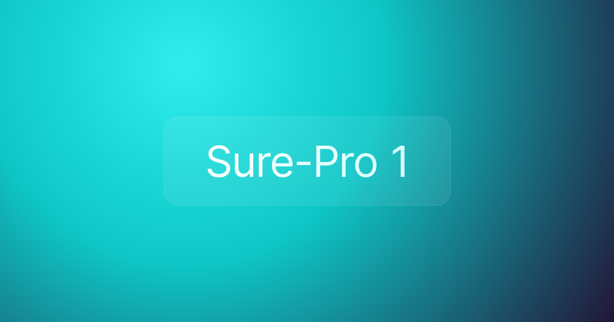 Sure-Pro 1