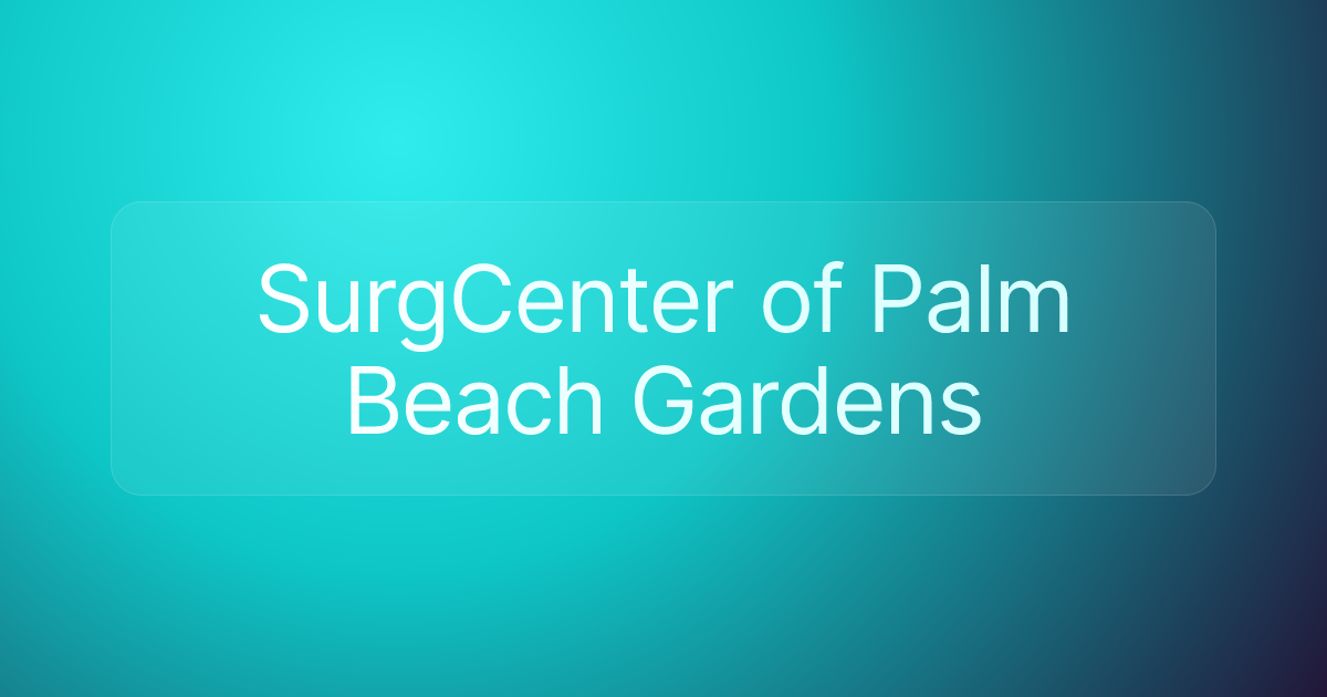 SurgCenter of Palm Beach Gardens