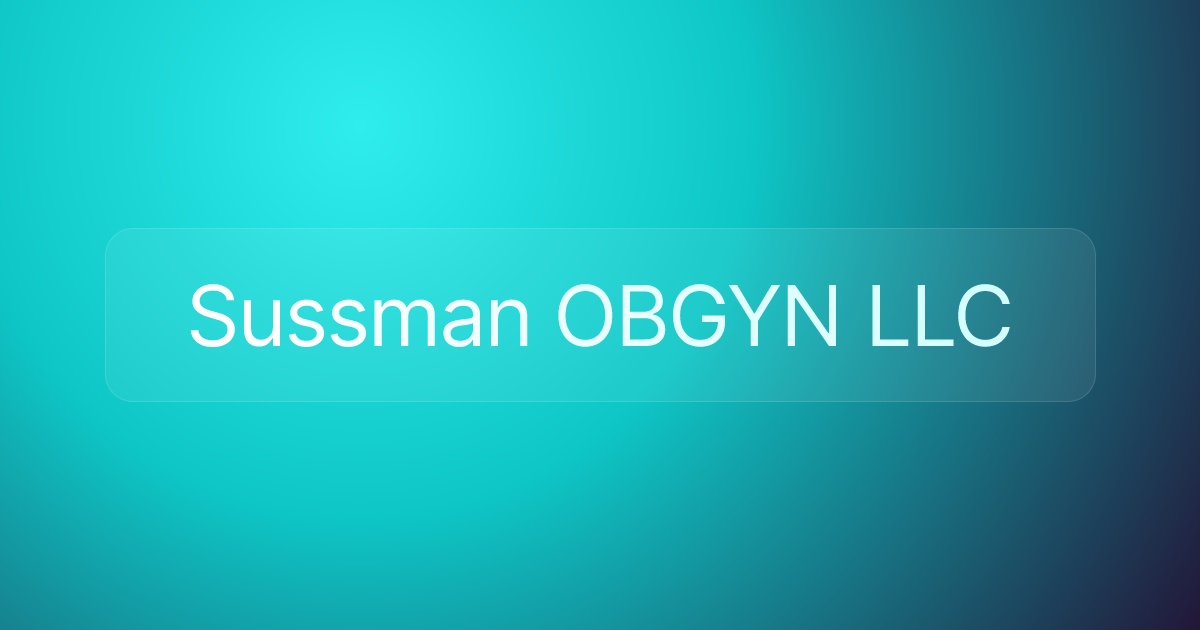 Sussman OBGYN LLC