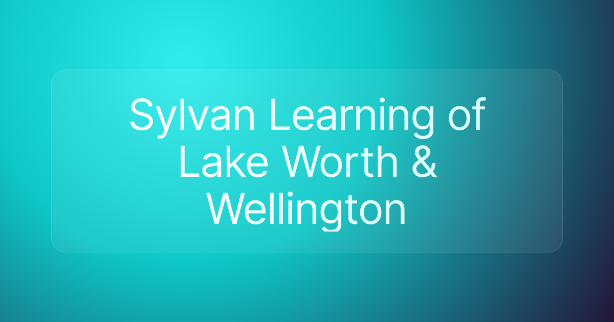 Sylvan Learning of Lake Worth & Wellington