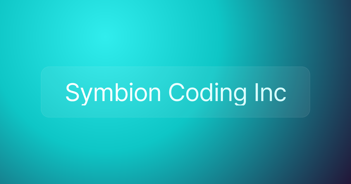 Symbion Coding Inc