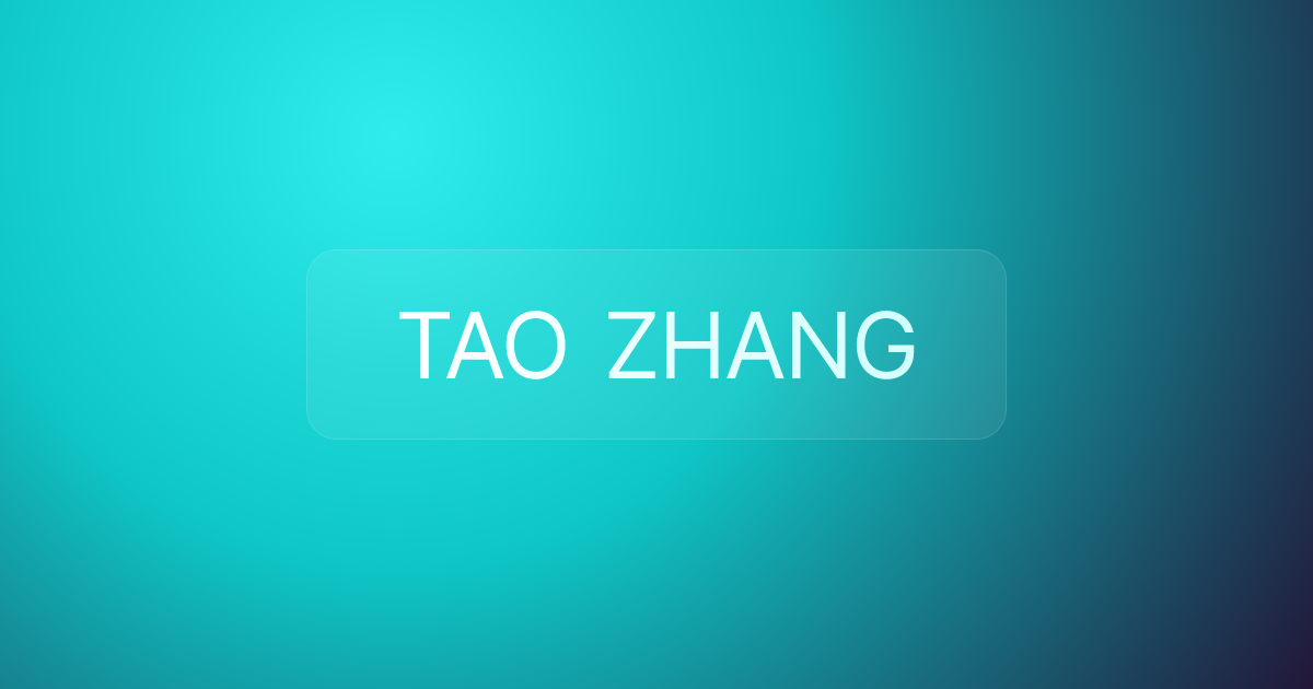 TAO ZHANG