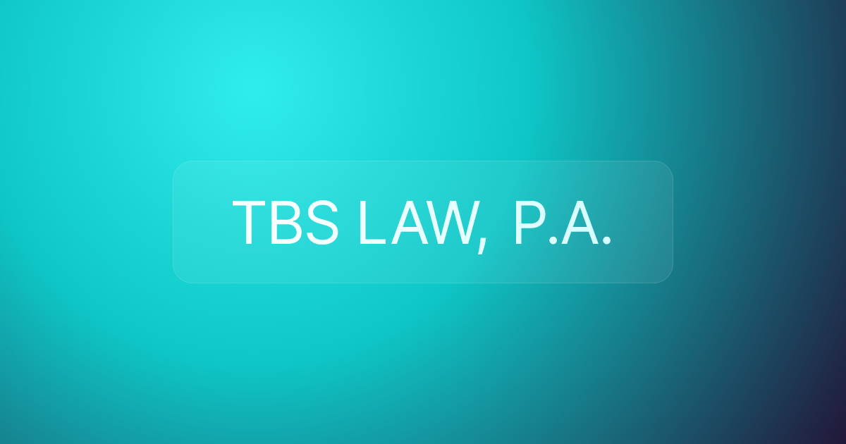 TBS LAW, P.A.