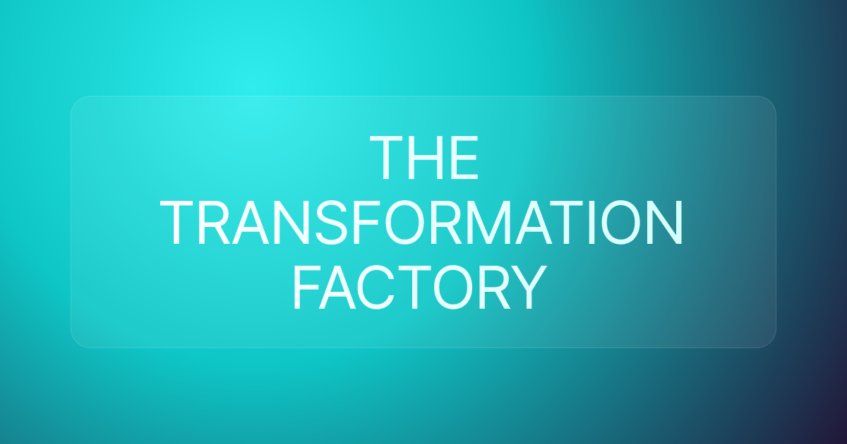 THE TRANSFORMATION FACTORY