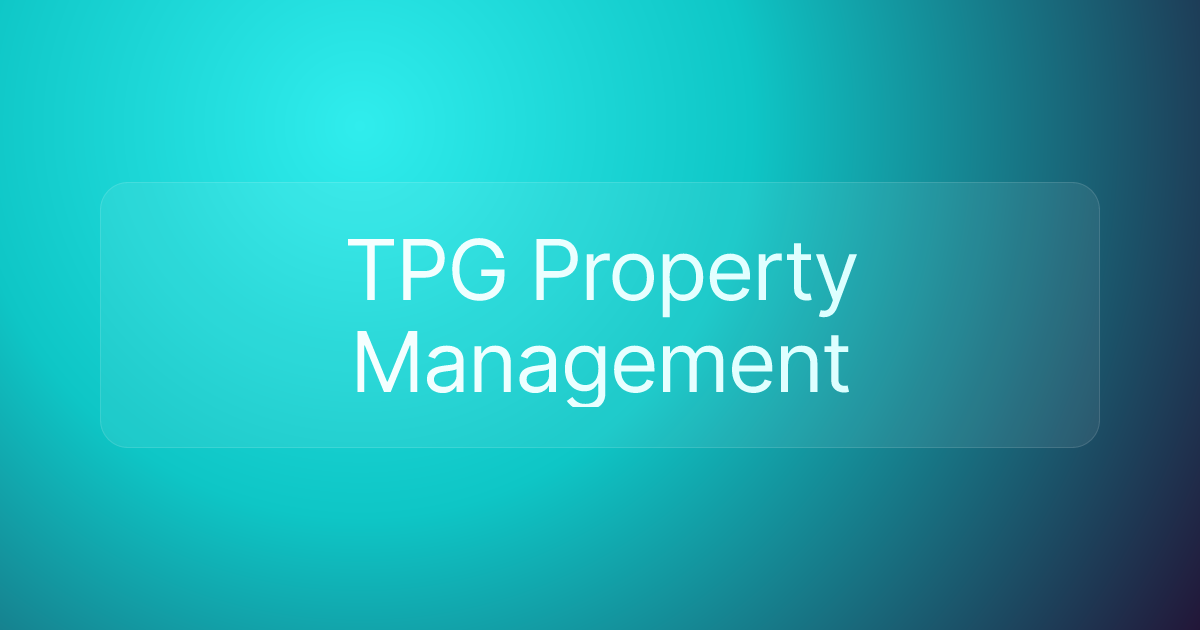 TPG Property Management