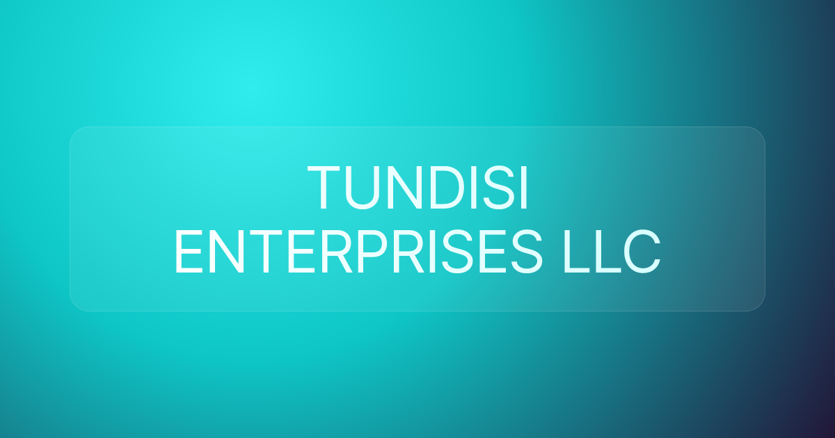 TUNDISI ENTERPRISES LLC