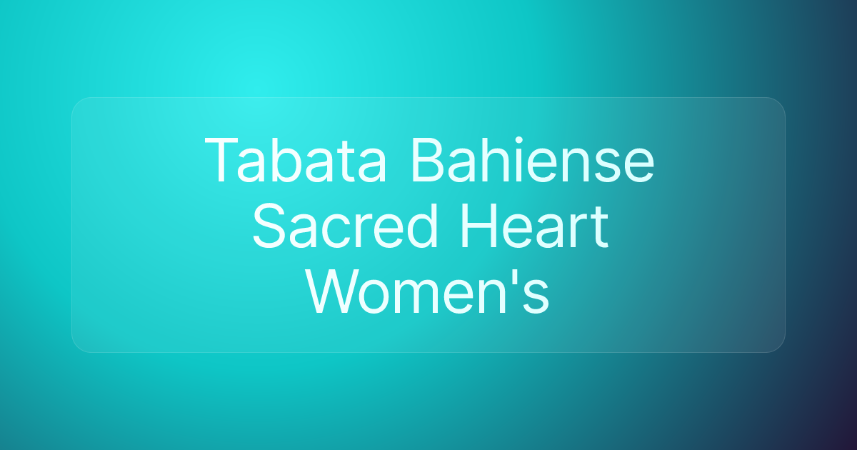 Tabata Bahiense Sacred Heart Women's