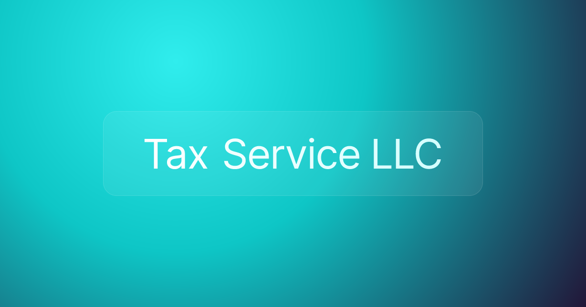 Tax Service LLC
