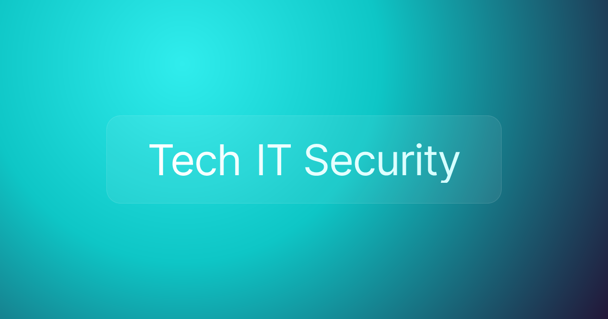 Tech IT Security