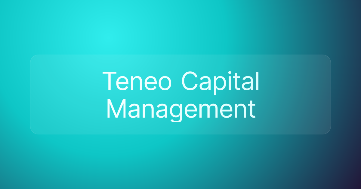 Teneo Capital Management