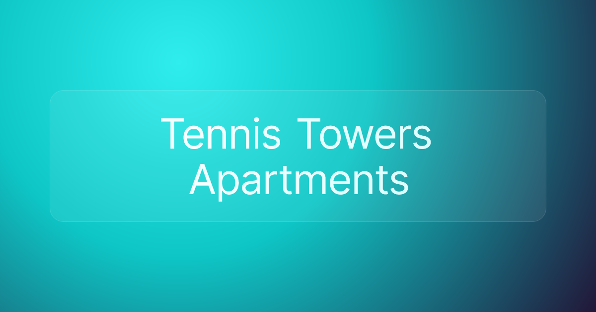Tennis Towers Apartments