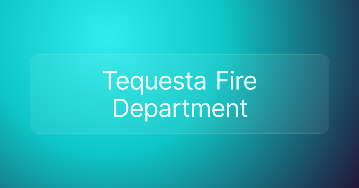 Tequesta Fire Department