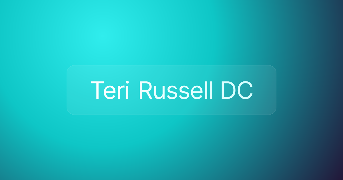 Teri Russell DC