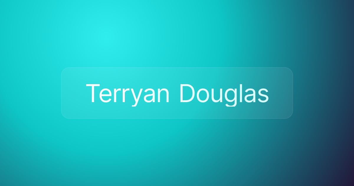Terryan Douglas