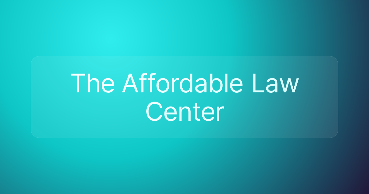 The Affordable Law Center